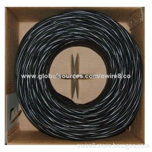 Outdoor Cat5e Communication Cable, Factory with UL, HD-PE Insulation